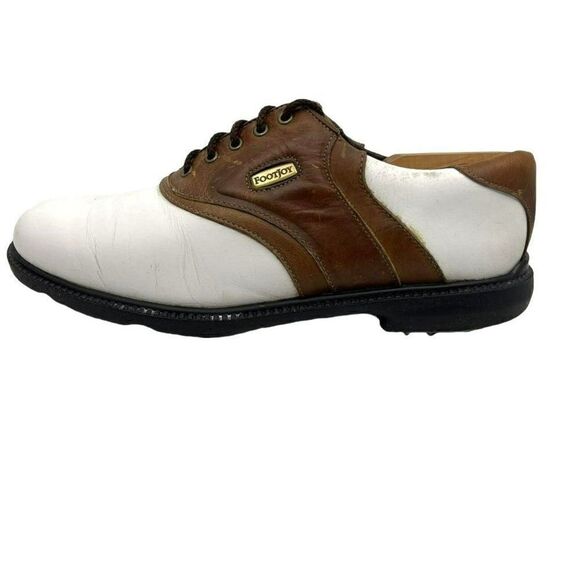 Footjoy Mens 58049 Golf Shoes Super Lites Saddle Multicolor Leather Low Top 9.5N - Picture 16 of 16